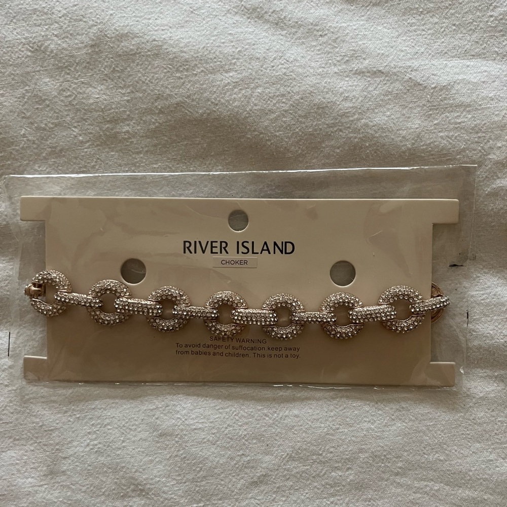 Gold Diamanté Choker